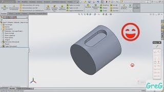 SolidWorks Tutorial  Asola Cava Linguetta  keyway [upl. by Dymphia]