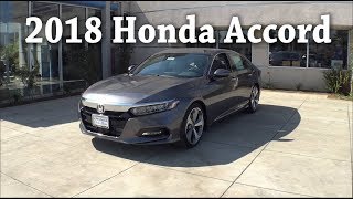 2018 Honda Accord Touring 15T Overview Walk Around [upl. by Haymo]