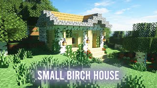 Minecraft Building A Small Birch House [upl. by Oraneg22]