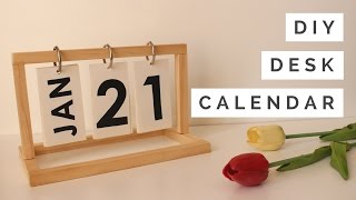 DIY  Desk Calendar [upl. by Mayer]