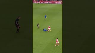 Odegaards backheel tackle against Everton shorts [upl. by Cohleen796]