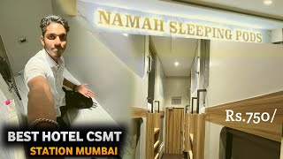 SLEEPING POD HOTEL in MUMBAI CSMT STATION  CAPSULE HOTEL Like 🇯🇵 JAPAN [upl. by Libbey]