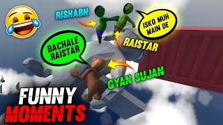 Raistar With GyanSujan World Best Funny Moments 😂🤣 Game Part 3  Human Fall Flat [upl. by Sualokin652]