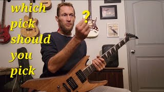 what guitar pick I use and why plus my opinion on several others and bonus mandolin demo [upl. by Wandie]