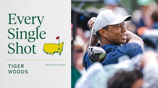 Tiger Woods Second Round  Every Single Shot  The Masters [upl. by Elatan149]