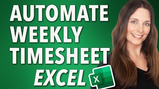 How to Automate Weekly Timesheet Template in Excel for Payroll [upl. by Colb]