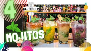 ✈️ 🇨🇺 COMO HACER MOJITO FACIL EL MEJOR🌿Y SUS VARIANTES 🇨🇺 ✈️ RECETAZAS  TUTORIAL  BARTENDER [upl. by Nuhsar153]