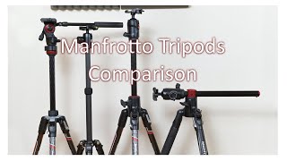 Manfrotto GT XPRO VS Befree VS Element  Travel Tripod Comparison [upl. by Ashlan]