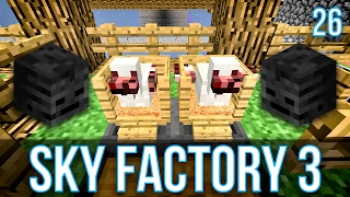 NETHER QUARTS CHICKENS amp WITHER SKULLS  SKY FACTORY 3  EPISODE 26 [upl. by Kathi]