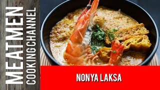 Peranakan Food Singapore Nonya Laksa Recipe  娘惹叻沙 [upl. by Booze]