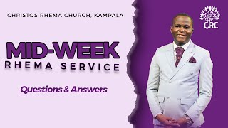 MIDWEEK RHEMA SERVICE QampA SESSION  Christos Rhema Church  Pr David O  8th November 2023 [upl. by Airetahs]