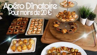 ✨ Apéro dinatoire facile et rapide pour MOINS de 20€  Buffet apéritifs [upl. by Jovitah986]