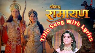 Sony TV Srimad Ramayan Title Song with Lyrics sonytv [upl. by Lancey]