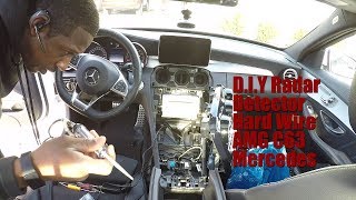 Custom Install Radar Detector in Mercedes Amg C63 [upl. by Anwaf]