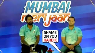 Hardik Pandya refused to answer Rohit Sharmas Captaincy questions in Mumbai Indians PC before IPL [upl. by Melicent463]