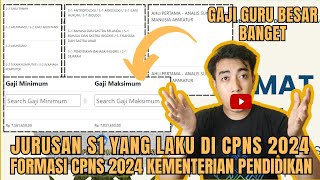 GAJI 8 JUTA  BONGKAR FORMASI KEMDIKBUDRISTEK CPNS 2024  FORMASI KEMENTERIAN PENDIDIKAN CPNS 2024 [upl. by Nevile806]