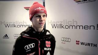 Skispringen Interview mit Andreas Wellinger 21122012 [upl. by Lybis723]