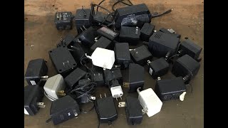 Scrapping power supply adapter heads small items worth BIG PROFIT [upl. by Aissak]