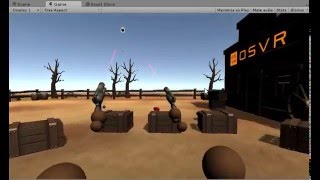 Kinect WS  Using OSVR and Kinect for a simple Shooter [upl. by Prudi]