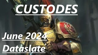 Custodes June 2024 Dataslate Detachment Rule Changes [upl. by Shadow]