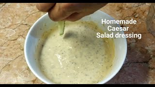 HOW TO MAKE CAESAR SALAD DRESSING without ANCHOVY  HOMEMADE MAYO SALAD DRESSING RECIPE My Version [upl. by Anavoj]