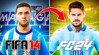 Reconstruyo al Málaga CF desde FIFA 14 hasta FC 24 [upl. by Amhsirak399]