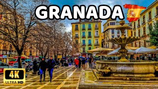 🇪🇦4K GRANADA  The Most Charming City in the Month of Love  February Walking Tour  Spain [upl. by Selassie]