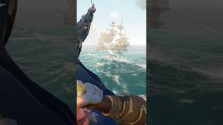 Burning Blade vs Skelly ship gameplay gaming seaofthieves [upl. by Darill]