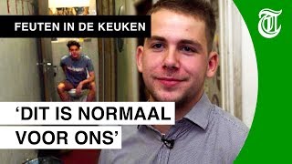 Bizarre gewoontes in Utrechts studentenhuis  FEUTEN IN DE KEUKEN 01 [upl. by Misab]