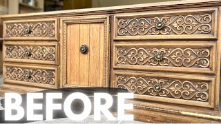 GORGEOUS DRESSER MAKEOVER 😍 THE PERFECT COLOR FOR SPRING 2024 [upl. by Gnehs]