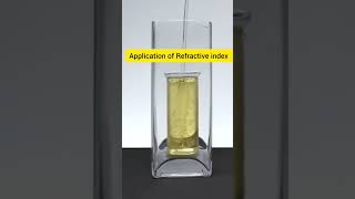 Refractive Index science scienceandfun experiment viralshorts trending shortfeeds shorts [upl. by Amador221]