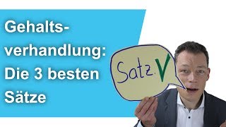 Gehaltsverhandlung Die 3 besten Sätze  M Wehrle [upl. by Gilpin]