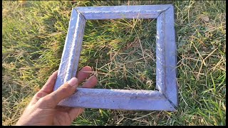 Lead casting process creating a beautiful picture frame [upl. by Sanchez]