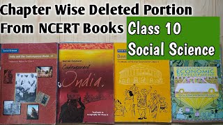 Reduced Syllabus Class 10 Social Science 202122 amp 202021Chapter Wise deleted portion class10 SST [upl. by Adekahs]