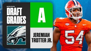 2024 NFL Draft Grades Eagles select Jeremiah Trotter Jr No 155 Overall  CBS Sports [upl. by Velleman118]