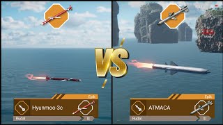 Hyunmoo3c VS ATMACA  Modern Warships [upl. by Brebner]