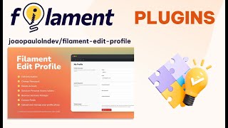 Filament Edit Profile  Filament plugin by joaopaulolndev [upl. by Asserrac]