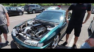 TwinTurbo LS Swapped 240sx Goes for Its First Drive [upl. by Lednyk]