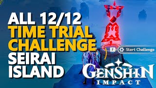 All Seirai Island Time Trial Challenge Genshin Impact [upl. by Eicul]