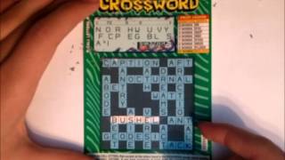 Three 3 Crossword Canadian Scratch Lottery Tickets [upl. by Eirallih]