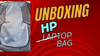 hp laptop bag unboxing [upl. by Sigrid]