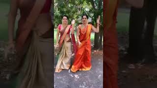 pandavar illam serial Aarthi subash tiktok performance and dubsmash video [upl. by Karub734]