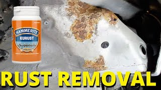 How to Rust Removal Hammerite Kurust Treatment [upl. by Auhsuj]