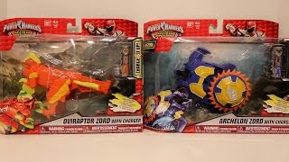 Oviraptor Zord amp Archelon Zord Review Power Rangers Dino Super Charge [upl. by Macrae]