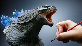 Godzilla Sculpture Timelapse  Godzilla vs Kong [upl. by Puritan]