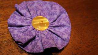 How To Make a Fabric Flower and Hair Clip [upl. by Ursi]