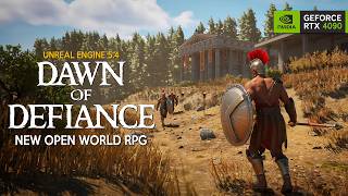 DAWN OF DEFIANCE Early Access Gameplay  New OPEN WORLD RPG in Unreal Engine 5 coming in 2024 [upl. by Noedig]