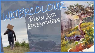 PAINTING plein air WATERCOLOURS [upl. by Waly]