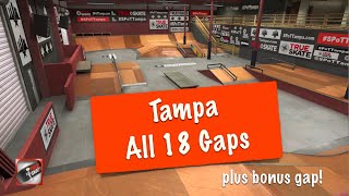 Tampa  All 18 Gaps  True Skate [upl. by Icrad]