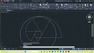 Construction of Involute of a Hexagon in AutoCAD [upl. by Old]